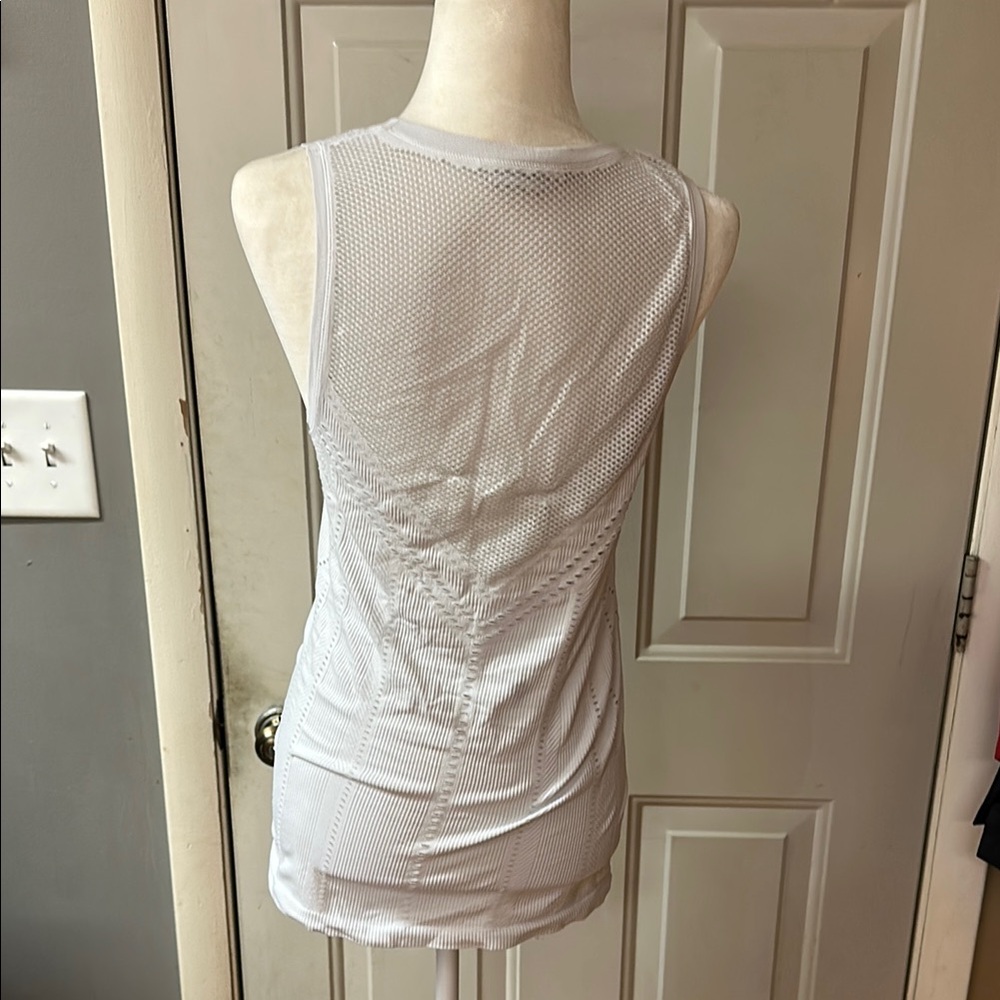 Athleta White Textured Tank Top - Picture 7 of 8
